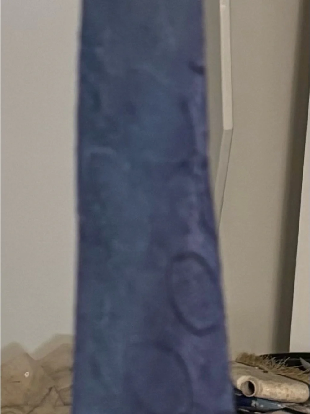 Navy Blue Textured Scarf
